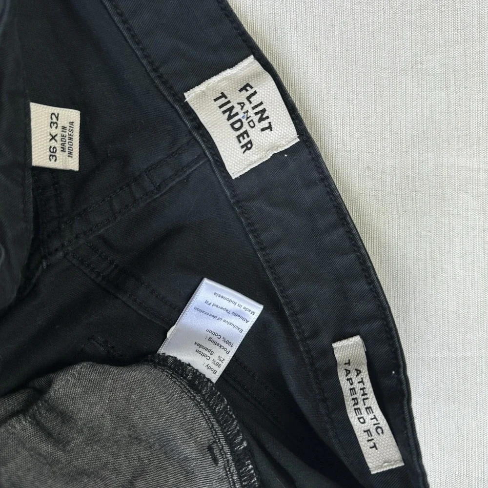 Flint and Tinder Chino Pants Athletic Taper Fit Huckberry Men Fits 38x31 Gray